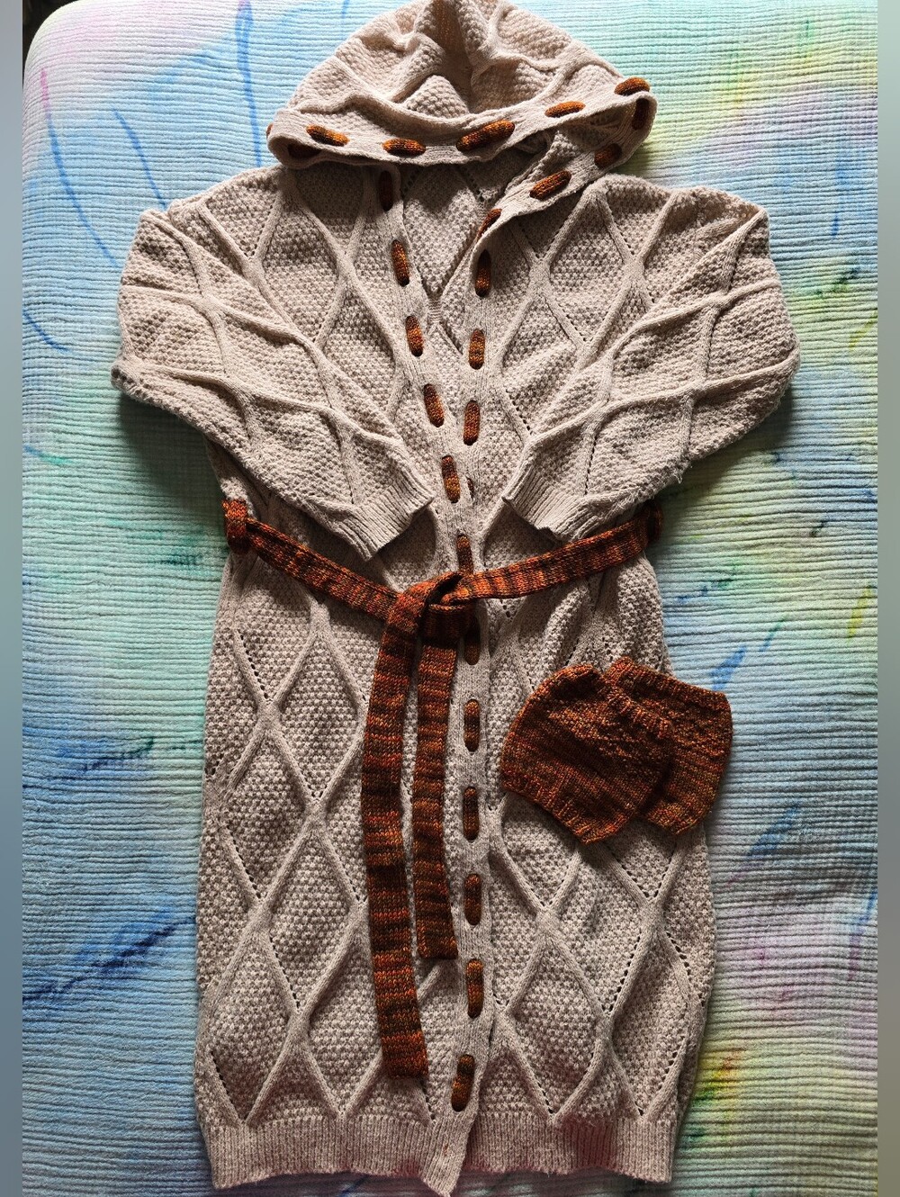 Hand Knit Accents Cardigan
